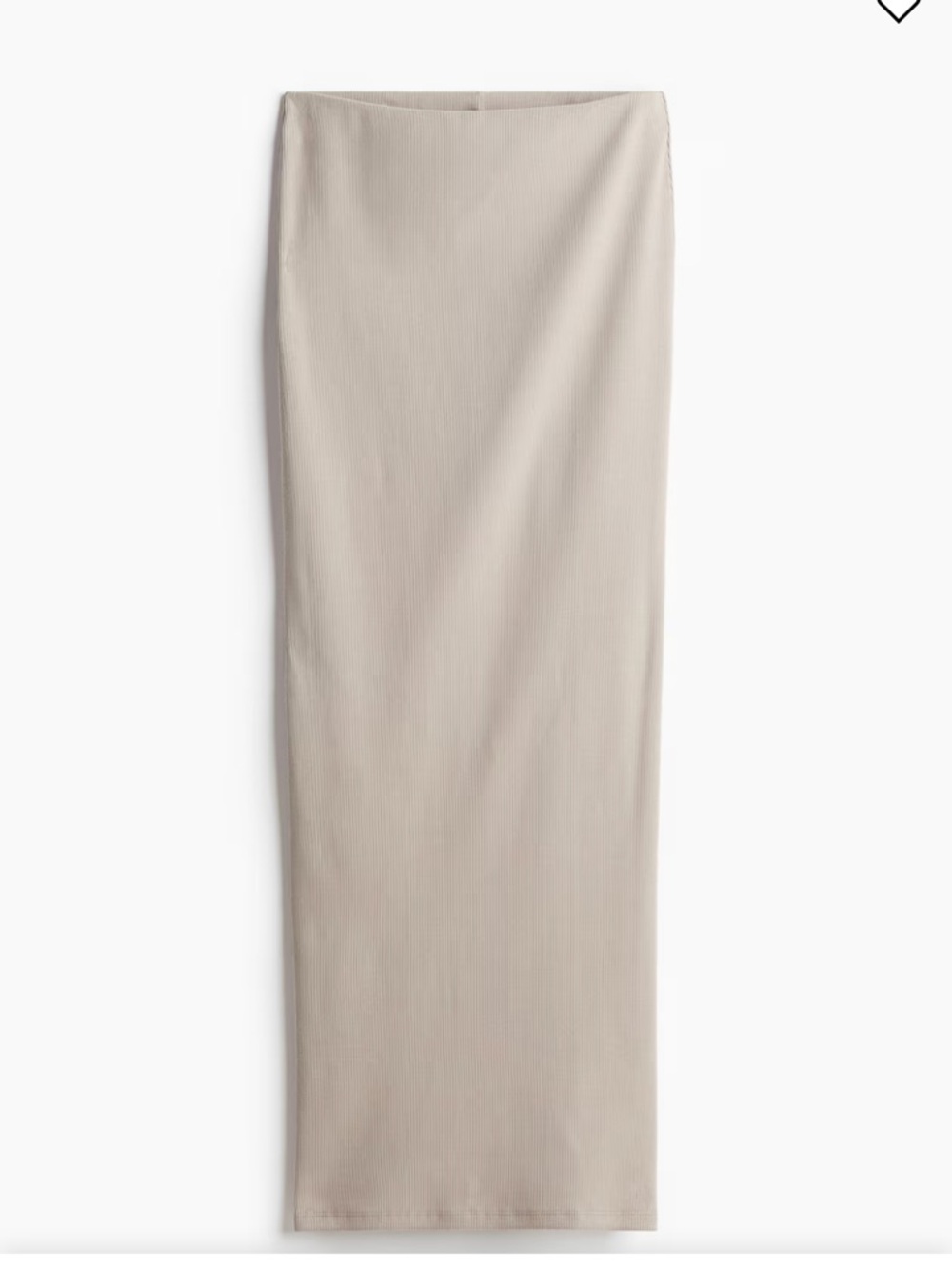 Zara Beige Ribbed Maxi Skirt and Tube Top. Size S. NWT